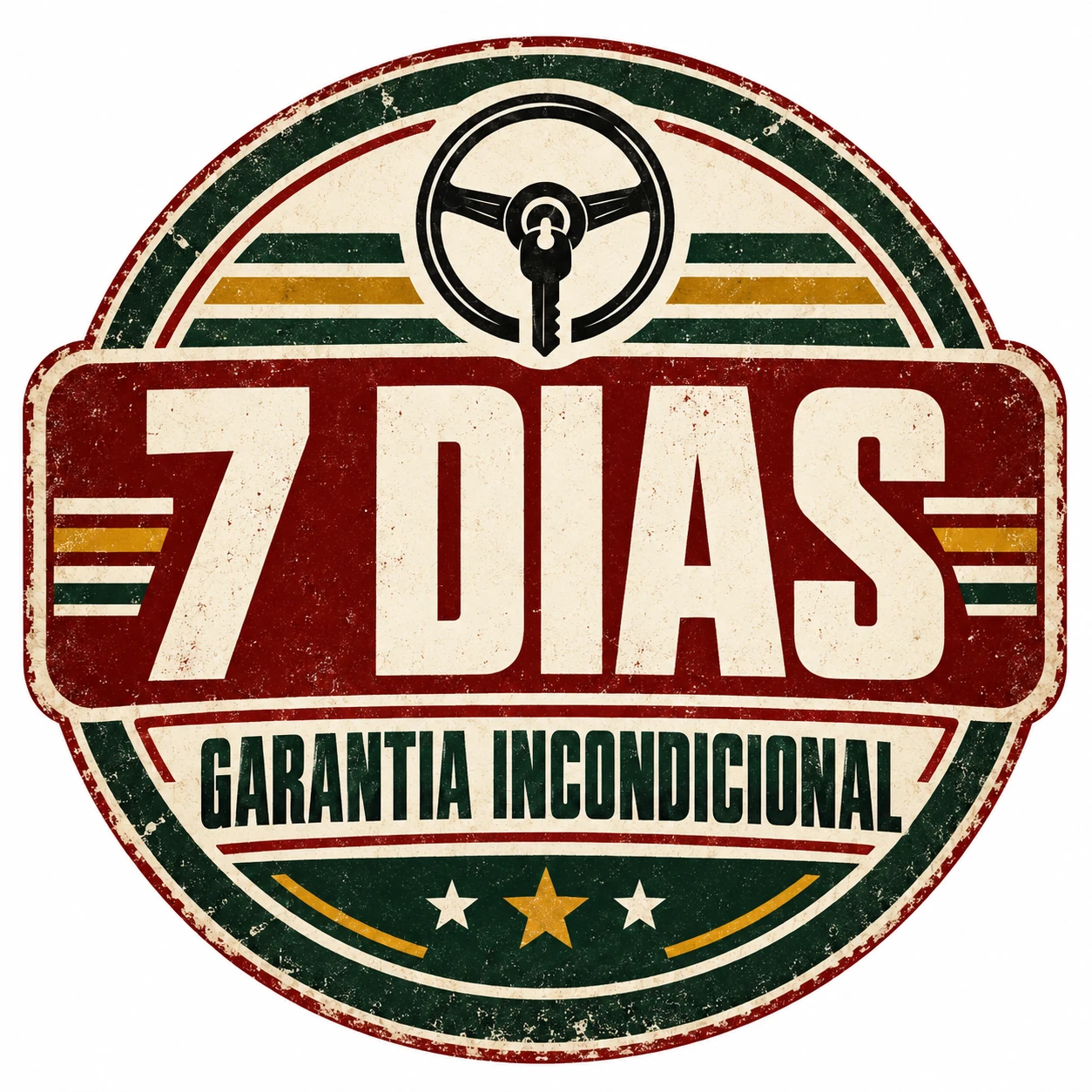 Garantia incondicional de 7 dias do Duelo de Garagem