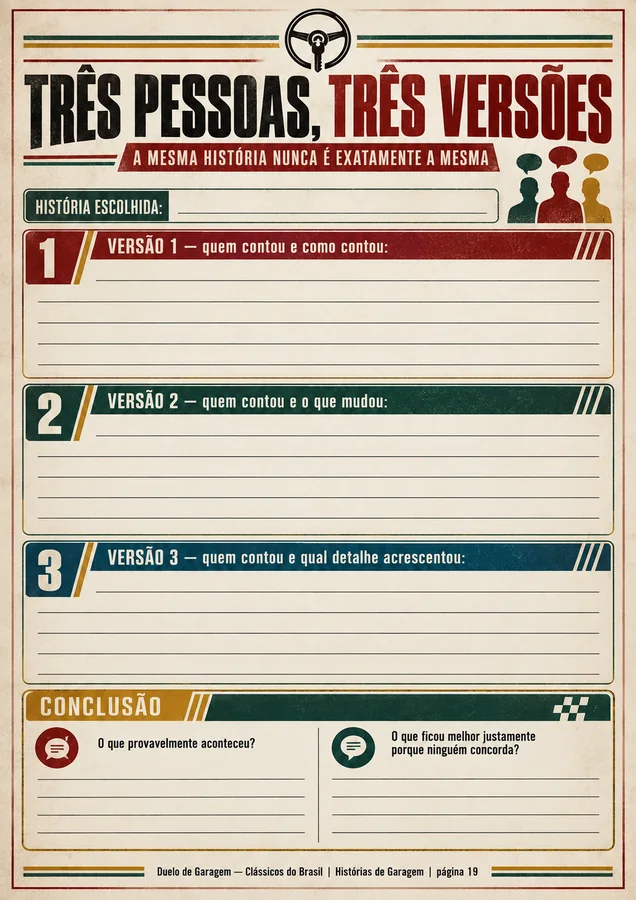 Página de apoio para impressão e uso