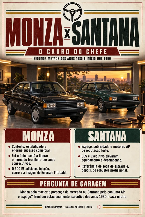 Página visual de rivalidades de garagem